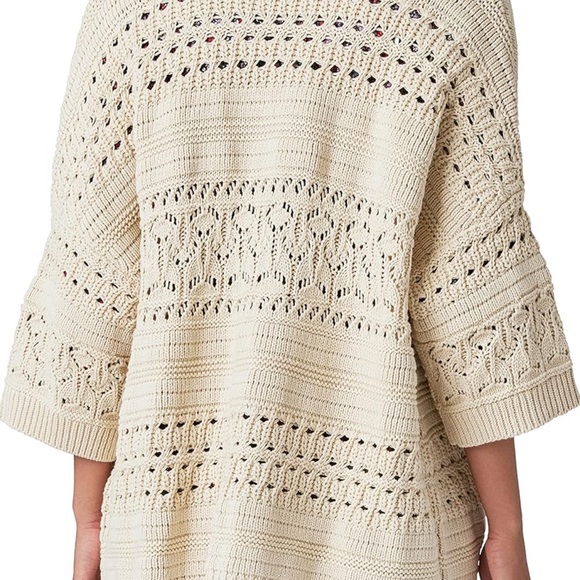 LUCKY BRAND CROCHET CARDIGAN, SIZE L - Picture 3 of 8